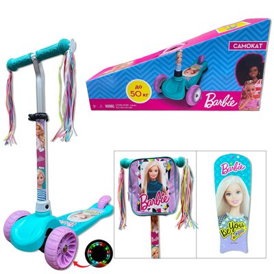 Самокат дитячий 3-х колісний LS2119 (RL7T) Barbie LS2119 фото